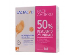 Lactacyd gel de higiene íntima uso diario 2x200ml pack ahorro